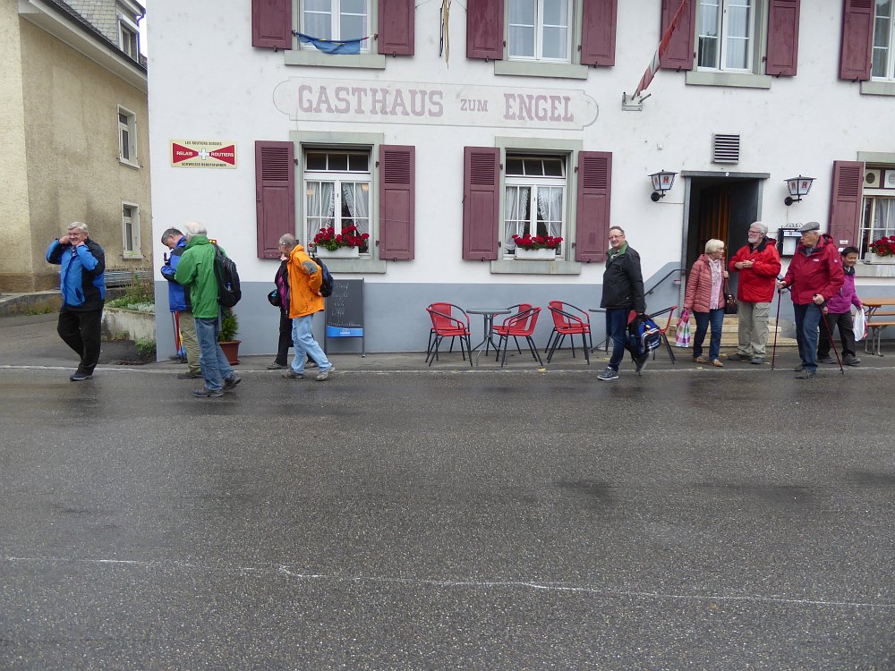 Bei Abmarsch leichter Regen
