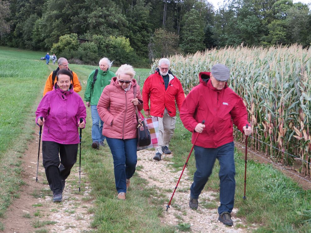 Stürmische Weiterwanderung